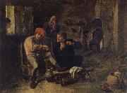 BROUWER, Adriaen Scene in a Tavern oil painting on canvas